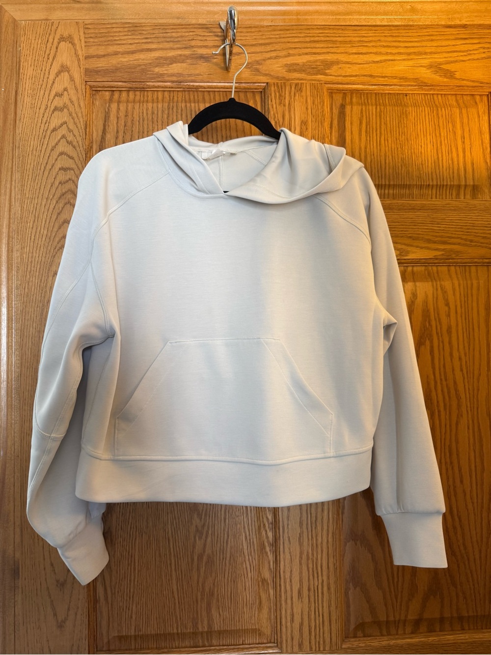 lululemon athletica Pale Gray Cropped Hoodie